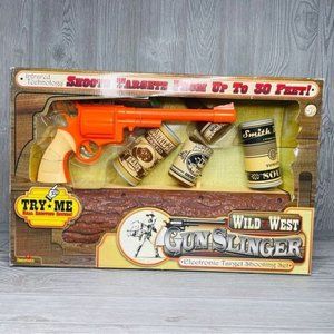 Jasman retro 2004 Wild West gunslinger electronic target shooting set game toy